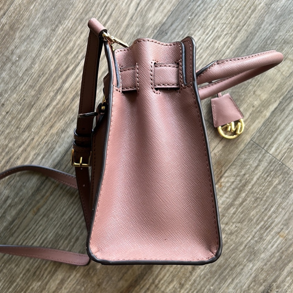 Authentic Michael Kors Small Crossbody Mauve Pink Bag - Picture 9 of 11